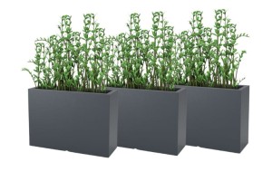 Zestaw 3 Prostokątnych Donic Monumo Longerino Antracytowych  z wewnętrzną półką