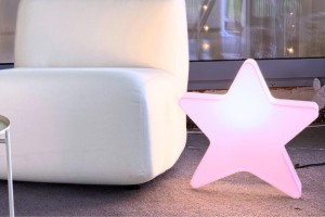 Gwiazda Podświetlana LED Monumo  żarówka RGB + pilot 48 cm