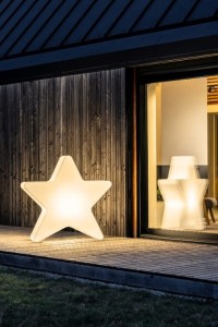 Gwiazda świecąca LED XXL 110 cm dekoracja Monumo barwa ciepła