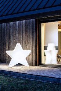 Gwiazda LED XXL 110 cm podświetlana dekoracja Monumo barwa neutralna