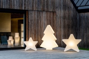 Zestaw Świąteczny LED Monumo Choinka podświetlana H:100 &  Gwiazda podświetlana H:50 & Gwiazda podświetlana  H:70 barwa ciepła