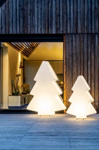 Zestaw Świąteczny LED Monumo Choinka podświetlana H:100 & Choinka podświetlana H:60 Barwa ciepła