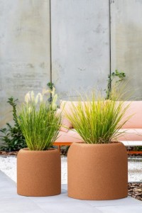 Zestaw donic Ambienti 46 cm i 39 cm kolor efekt stalowej rdzy Monumo