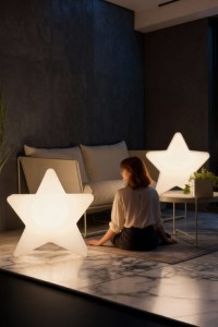 Zestaw Świąteczny LED Monumo Gwiazda podświetlana H:70 & Gwiazda podświetlana H:50 Barwa ciepła