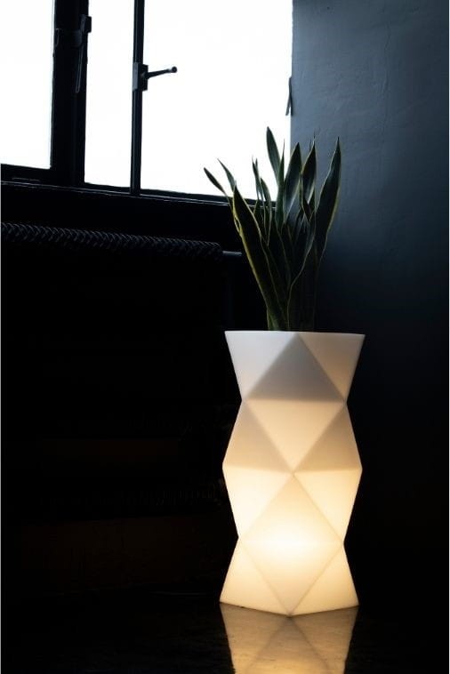 Donica LED podświetlana designerska 78 cm barwa ciepła| Asti light | Monumo