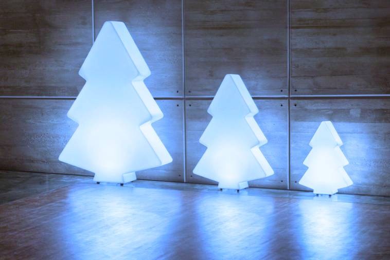 Zestaw Świąteczny LED Monumo Choinki podświetlane RGB + pilot  H:140 &   H:100 &   H:60