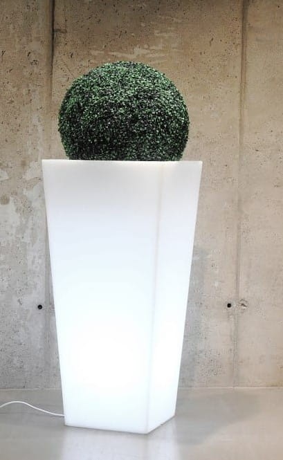 Smukła podświetlana donica LED 110 cm – barwa neutralna | Slim Line M light | Monumo