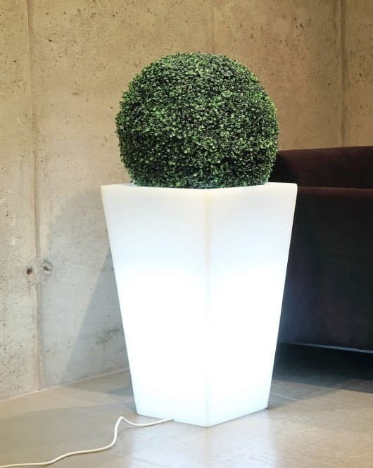 Smukła podświetlana donica LED 70 cm – barwa neutralna | Slim Line S light | Monumo