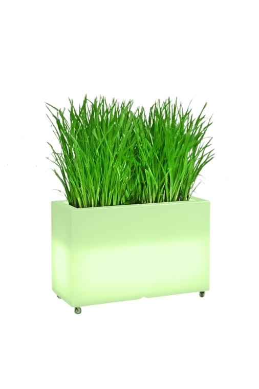 Długa donica na kółkach podświetlana Monumo Lungo Maxi Light żarówka RGB H:50