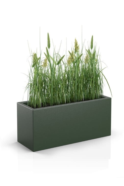 Prostokątna długa wąska donica ogrodowa Long Slim 80 cm (80x30x35) butelkowa zieleń | Monumo