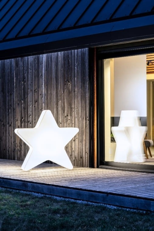 Gwiazda LED XXL 110 cm podświetlana dekoracja Monumo barwa neutralna