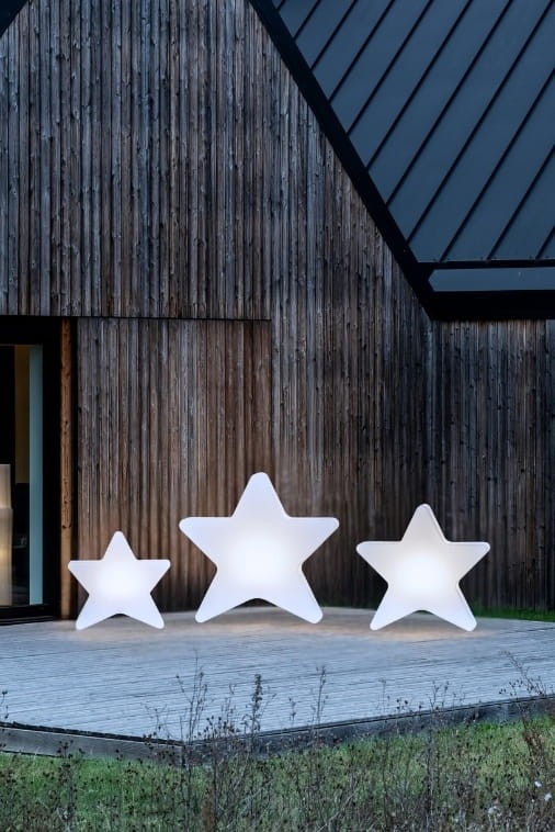 Zestaw Gwiazd LED 70cm 90 cm i 110 cm dekoracje świąteczne barwa zimna