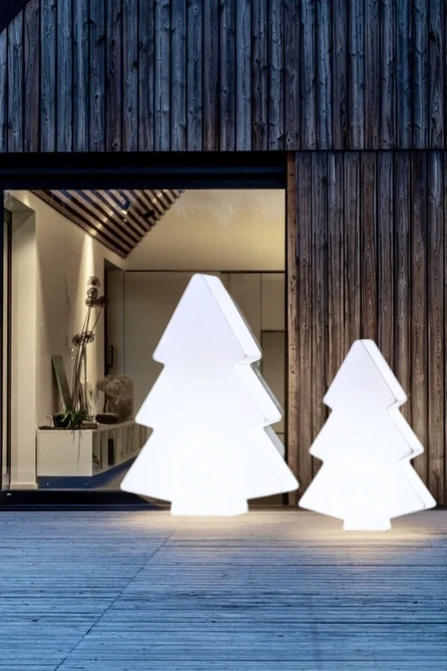 Zestaw Świąteczny LED Monumo Choinka podświetlana H:100 & Choinka podświetlana H:60 Barwa neutralna