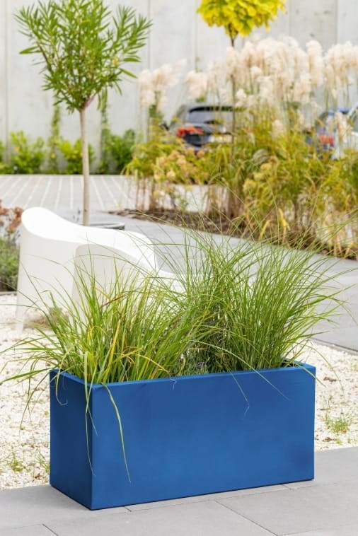 Długa donica prostokątna 85 × 35 × 40 cm niebieska | Long Midi | Monumo