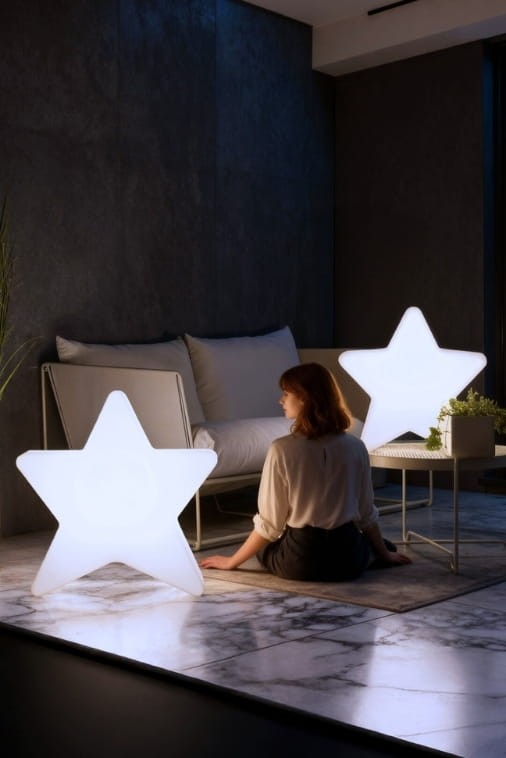 Zestaw Świąteczny LED Monumo Gwiazda podświetlana H:70 & Gwiazda podświetlana H:50 Barwa zimna