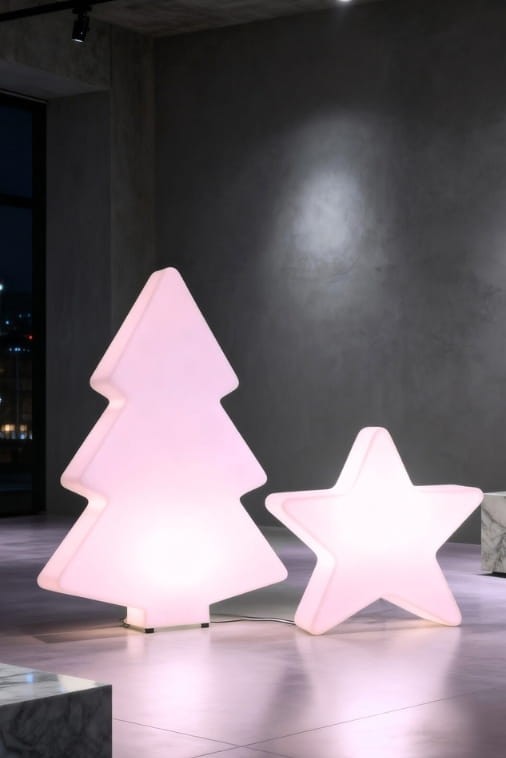 Zestaw Świąteczny LED Monumo Choinka podświetlana H:140 & Gwiazda podświetlana H:70 RGB + pilot