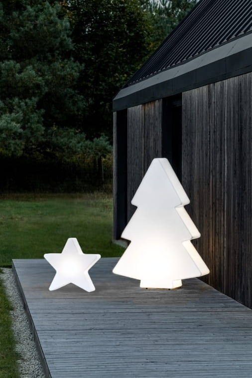 Zestaw Świąteczny LED Monumo Choinka podświetlana H:140 & Gwiazda podświetlana H:50 Barwa zimna