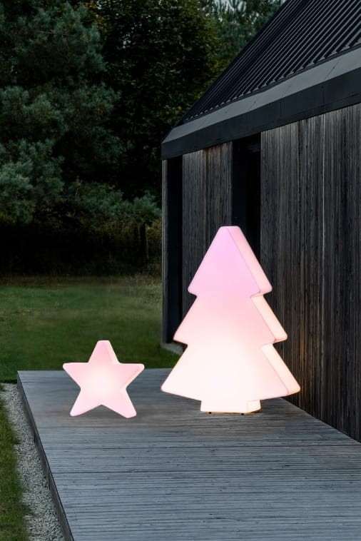 Zestaw Świąteczny LED Monumo Choinka podświetlana H:140 & Gwiazda podświetlana H:50 RGB