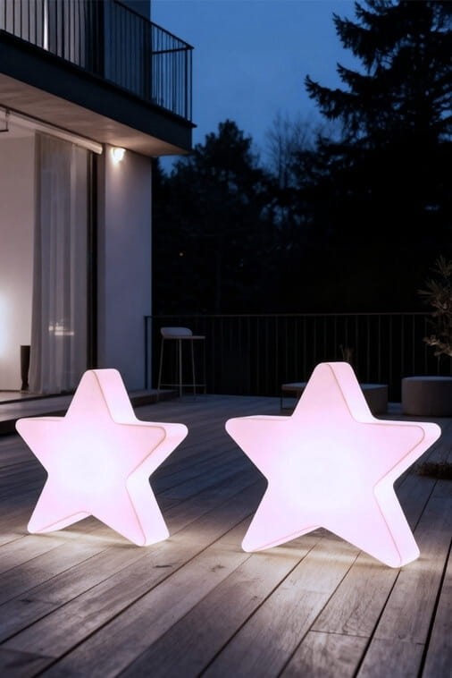 Zestaw Gwiazd LED 60 cm i 90 cm dekoracje świąteczne RGB + pilot