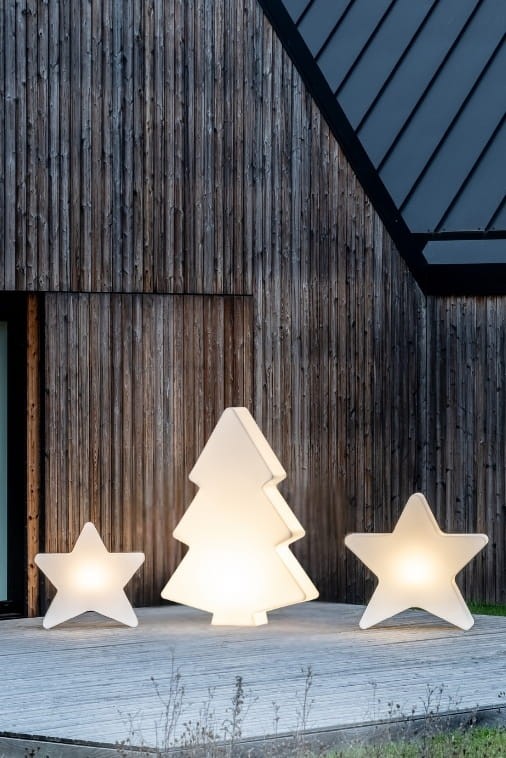 Zestaw Świąteczny LED Monumo Choinka podświetlana H:100 &  Gwiazda podświetlana H:50 & Gwiazda podświetlana  H:70 barwa ciepła