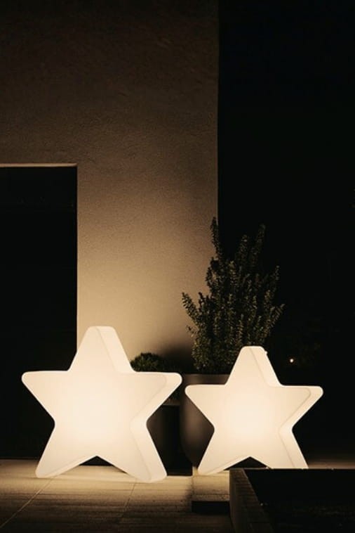 Zestaw Gwiazd LED 60 cm i 80 cm dekoracje świąteczne barwa ciepła