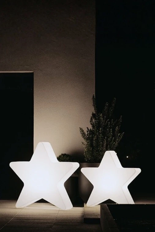 Zestaw Gwiazd LED 60 cm i 80 cm dekoracje świąteczne barwa zimna