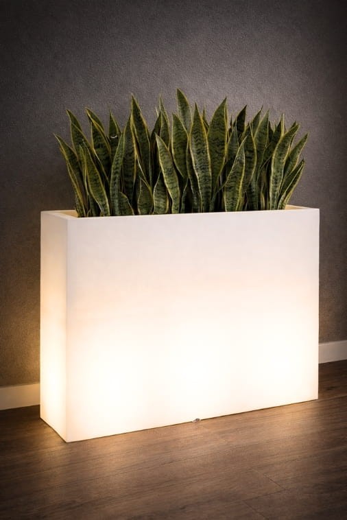 Donica LED podświetlana długa 85 cm barwa ciepła | Lungo Grande light | Monumo