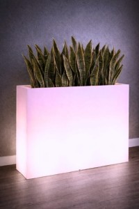 Donica LED podświetlana długa 85 cm barwa RGB + pilot | Lungo Grande light | Monumo