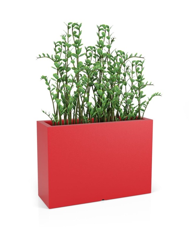 Donica prostokątna długa na taras Longerino 100 cm (100x35x70) czerwona | Monumo