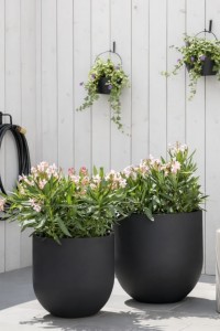 Zestaw donic ogrodowych 40 i 50 cm czarne – 2 szt. | Primo | Monumo