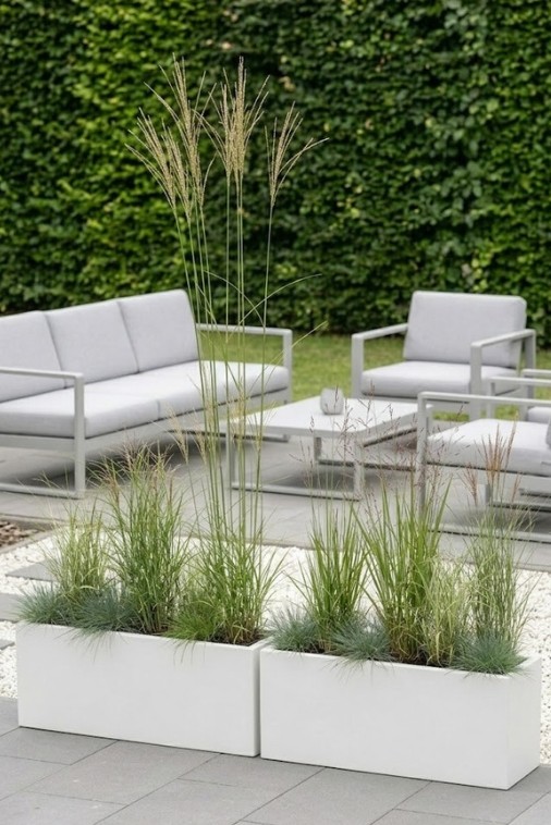 Zestaw donic ogrodowych 2 szt. prostokątnych 100 cm białych | Long Maxi pełne | Monumo