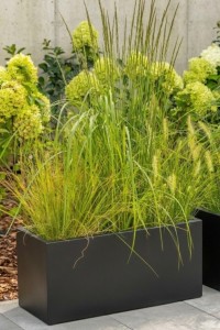 Prostokątna długa wąska donica ogrodowa Long Slim 80 cm (80x30x35) czarna | Monumo