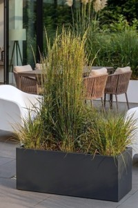 Długa donica prostokątna 85 × 35 × 40 cm antracytowa | Long Midi | Monumo