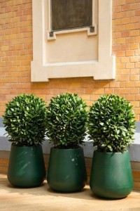 Duża donica ogrodowa 50 cm butelkowa zieleń | Lago pełna | Monumo