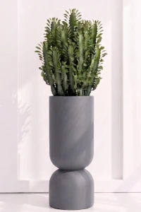 Donica Ogrodowa Monumo Perfetto 100 cm XXL | Szara | Wysoki Kielich z Półką