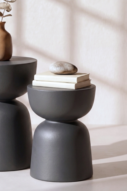 Okrągły Stolik Ogrodowy Kawowy Monumo Tapo 45 cm antracytowy | Na Taras i Balkon