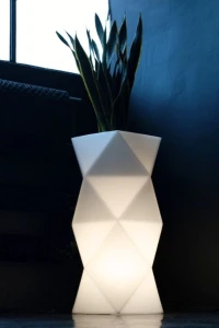 Donica LED podświetlana designerska 78 cm barwa neutralna | Asti light | Monumo