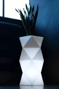 Donica LED podświetlana designerska 78 cm barwa zimna | Asti light | Monumo