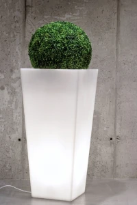 Smukła podświetlana donica LED 110 cm – barwa neutralna | Slim Line M light | Monumo