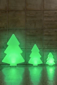 Zestaw Świąteczny LED Monumo Choinki podświetlane RGB + pilot  H:140 &   H:100 &   H:60
