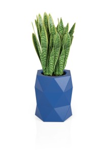 Nowoczesna donica ogrodowa 54 cm niebieska | Modena pełna | Monumo