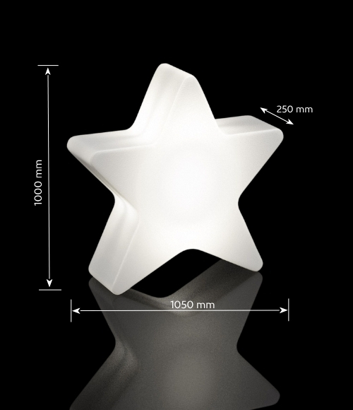 Gwiazda podświetlana LED na taras 80 cm