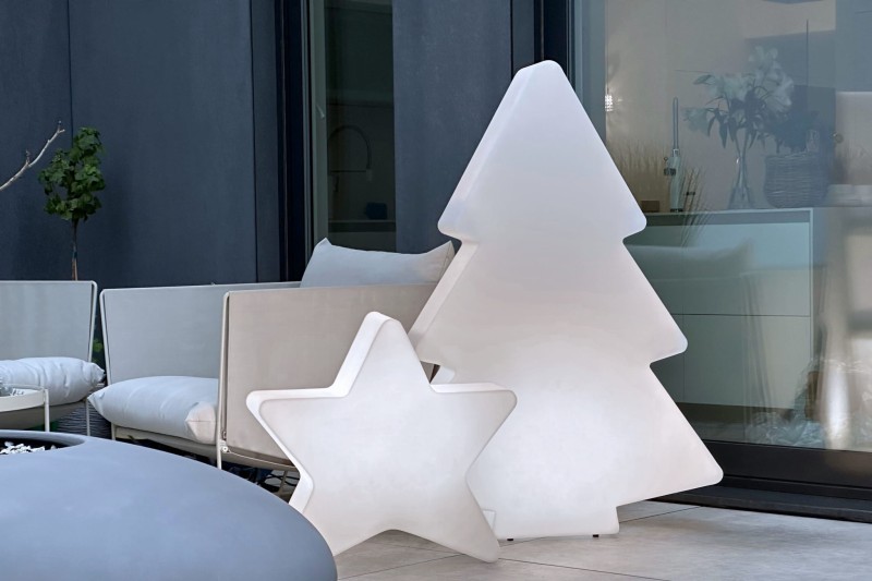 Ozdoby LED na tarasie