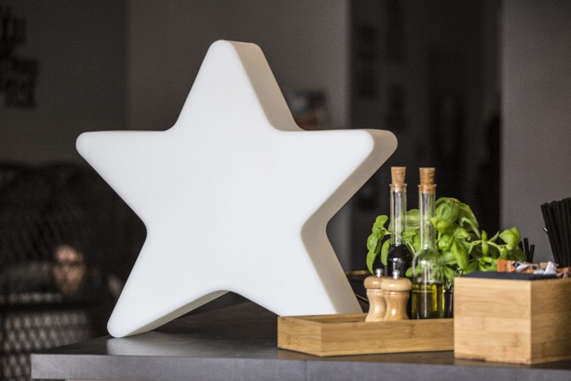 Podświetlana gwiazda LED w kuchni