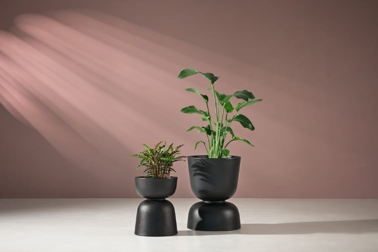 Designerska dwustronna donica do salonu Monumo Reverso 60 cm