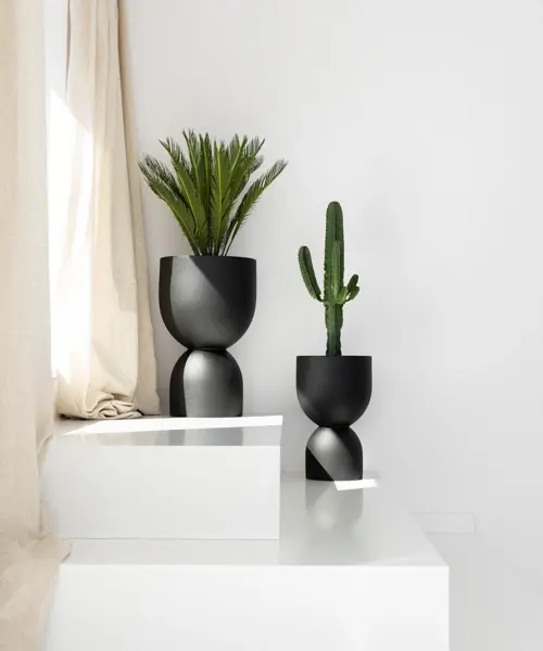 Aranżacja donic czarnych Monumo