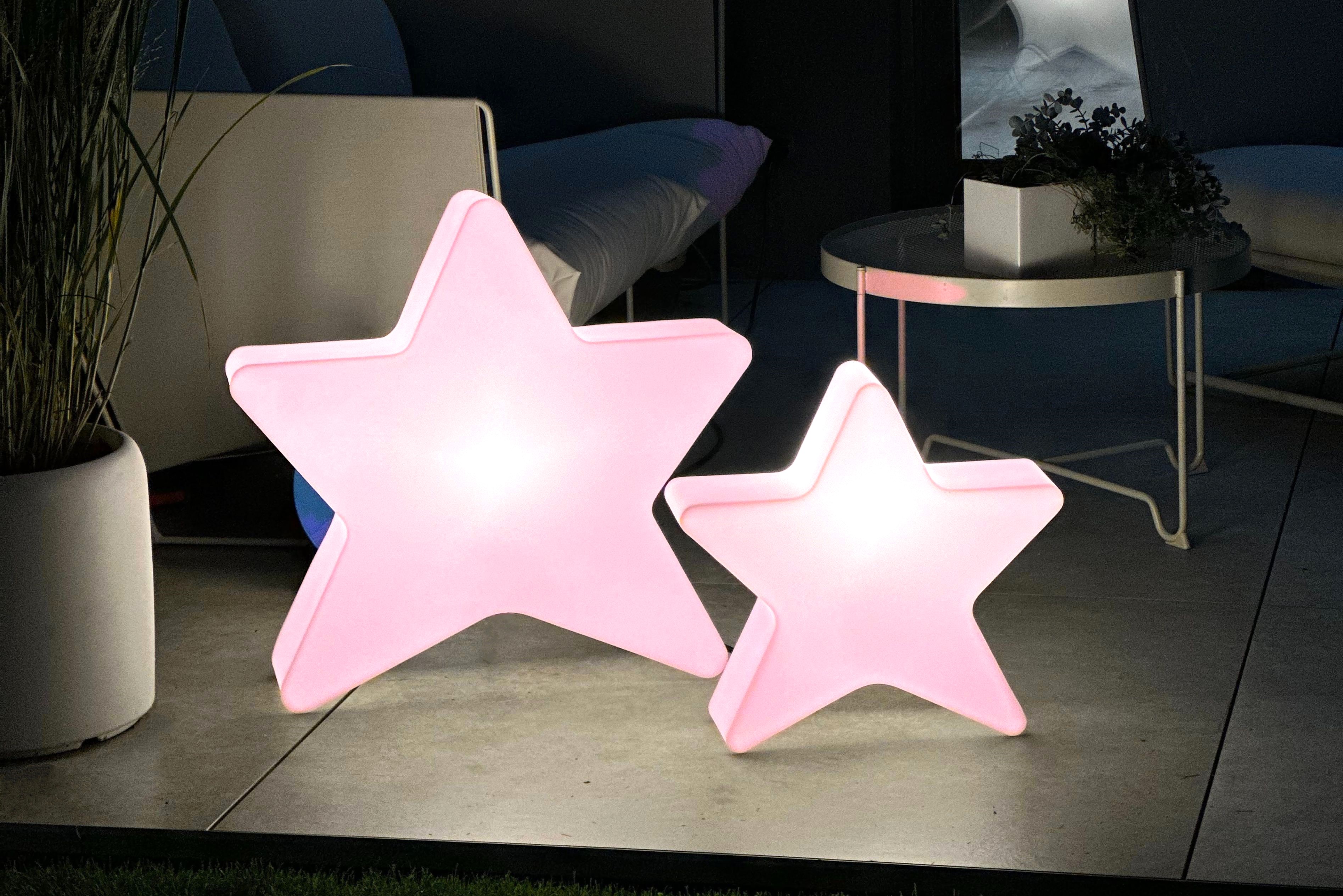 Gwiazdy podświetlane LED 70 i 50 cm wysokości barwa zimna