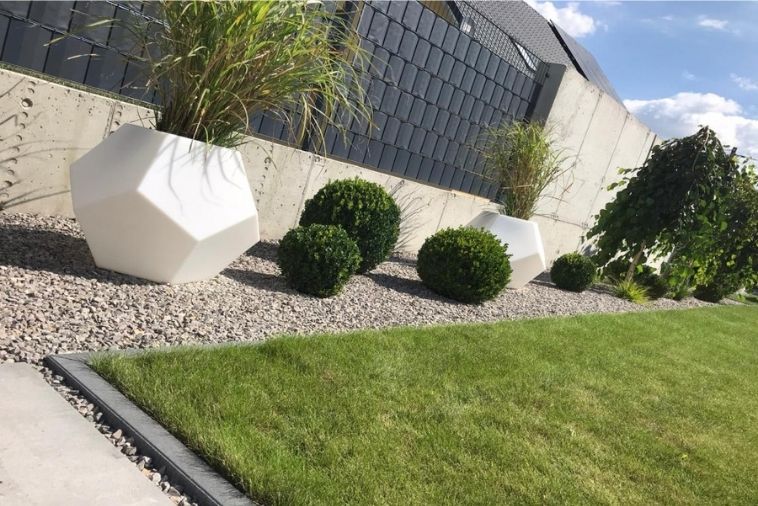 Designerska duża donica podświetlana Monumo Alma Light