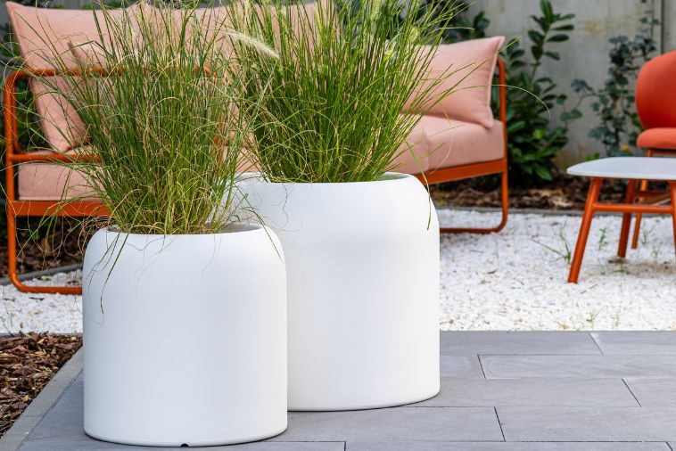 Klasyczna Okrągła Donica do biura Monumo Ambienti  39h