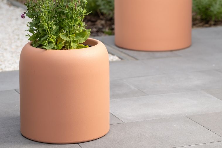 Klasyczna Okrągła Donica do biura Monumo Ambienti  39h